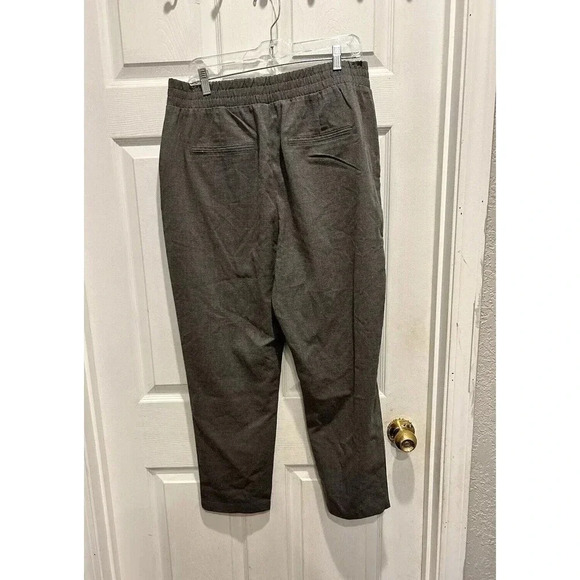 Abercrombie & Fitch Gray Elastic Waist Pants Pockets Pull On Women’s Large NWT - Picture 4 of 6